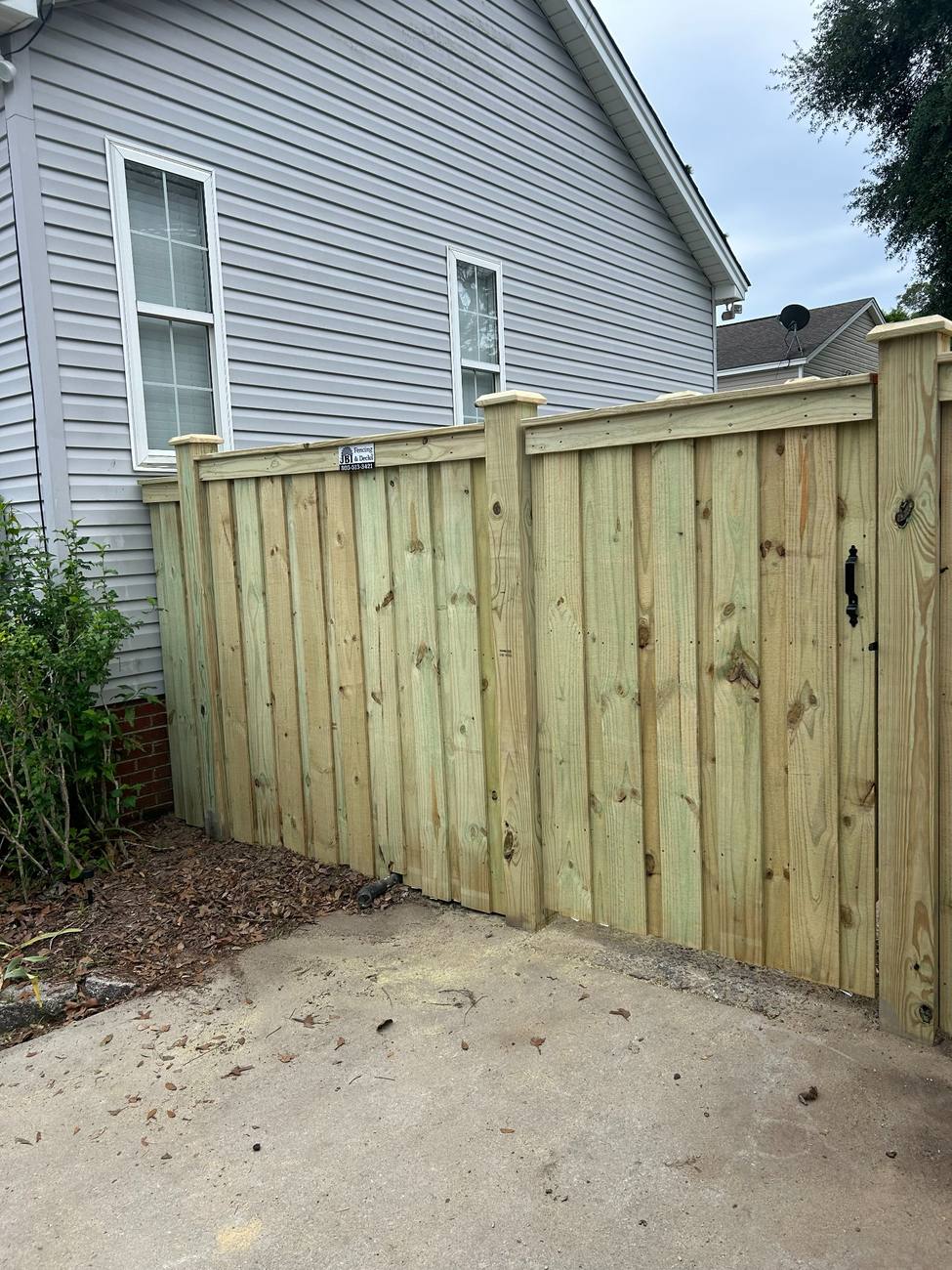 Wood Gate & Side Yard Fence